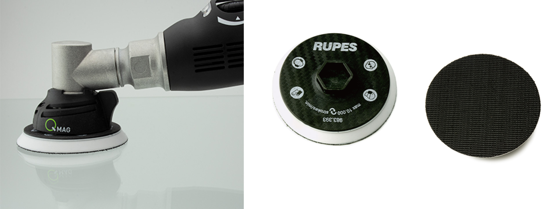 ニュースリリース]RUPES新商品販売情報 「iBrid Nano Sander with Q-MAG Magnetic Technology」「D-A  COARSE / D-A FINE / UNO PURE」「CUT  FINISH Wool Pad for Rotary」 |  エフイートレード株式会社